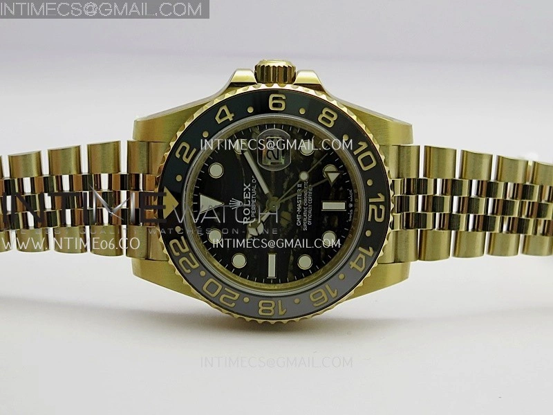 GMT-Master II 126718 GRNR YG BP 1:1 Best Edition Tiger Iron Dial On YG Bracelet