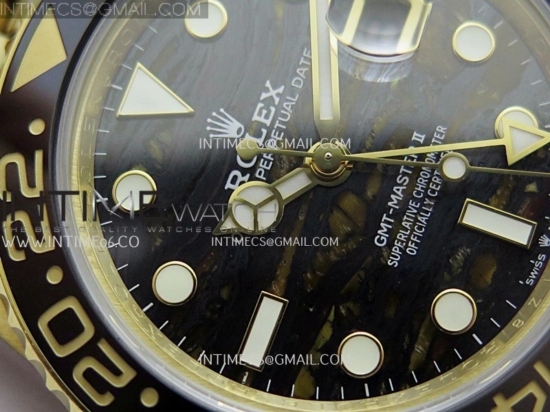 GMT-Master II 126718 GRNR YG BP 1:1 Best Edition Tiger Iron Dial On YG Bracelet
