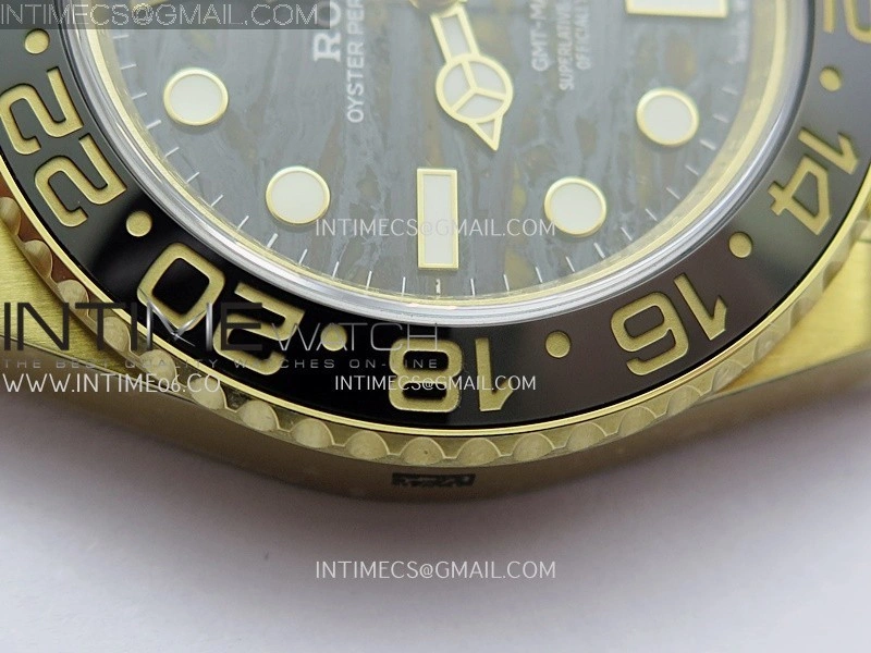 GMT-Master II 126718 GRNR YG BP 1:1 Best Edition Tiger Iron Dial On YG Bracelet