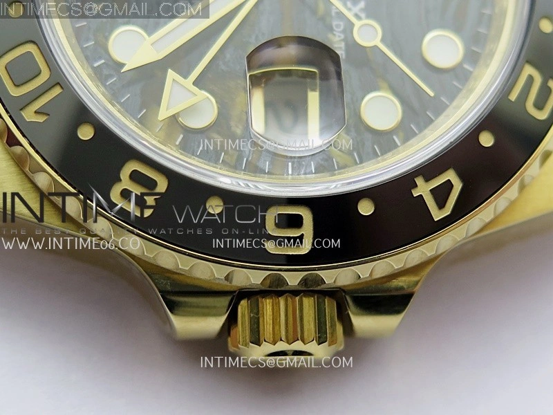GMT-Master II 126718 GRNR YG BP 1:1 Best Edition Tiger Iron Dial On YG Bracelet