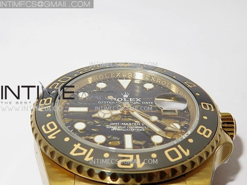 GMT-Master II 126718 GRNR YG BP 1:1 Best Edition Tiger Iron Dial On YG Bracelet