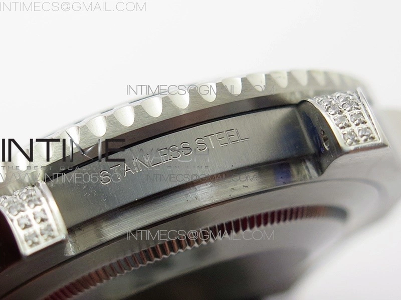 GMT-Master II White Blue Diamonds Bezel 904L Steel GMF Best Edition SA3285 CHS V3