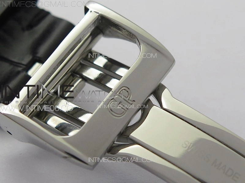 GP Bridges 41mm Tourbillon SS YSF Best Edition White Dial on Black Leather Strap