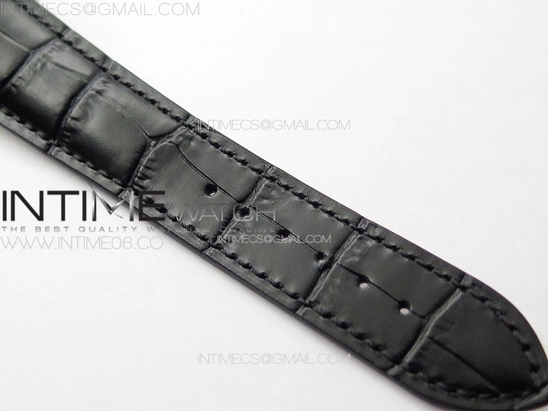GP Bridges 41mm Tourbillon SS YSF Best Edition White Dial on Black Leather Strap