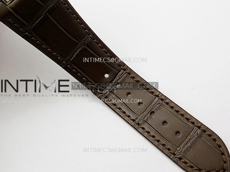 Nautilus 5724R RG T Diamond PPF 1:1 Best Edition Blue Dial on Brown Leather Strap A240 Super Clone