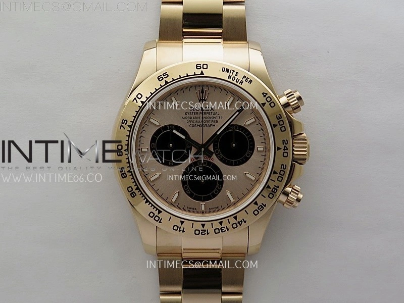 Daytona 126505 Gain Weight RG QF 1:1 Best Edition RG Dial Black Subdial on RG Bracelet SH4131 V6
