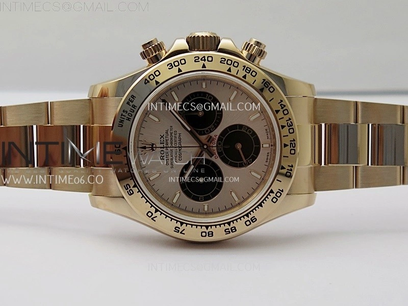 Daytona 126505 Gain Weight RG QF 1:1 Best Edition RG Dial Black Subdial on RG Bracelet SH4131 V6