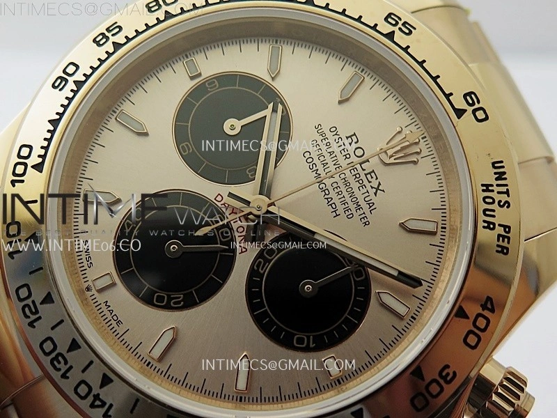Daytona 126505 Gain Weight RG QF 1:1 Best Edition RG Dial Black Subdial on RG Bracelet SH4131 V6