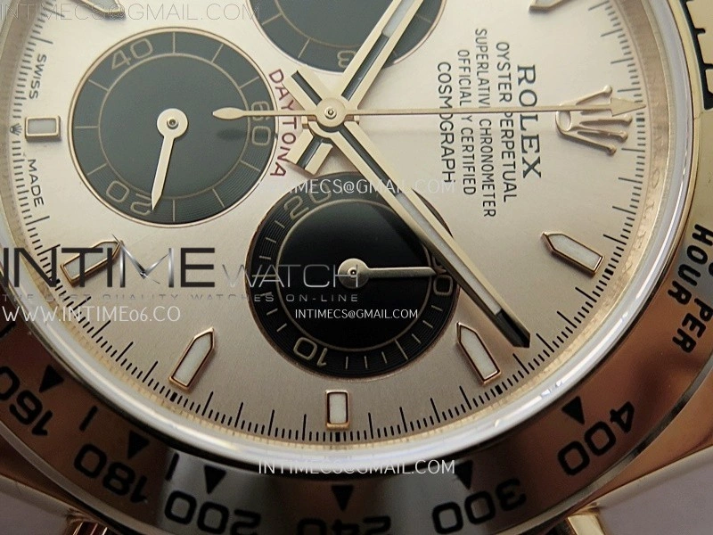 Daytona 126505 Gain Weight RG QF 1:1 Best Edition RG Dial Black Subdial on RG Bracelet SH4131 V6