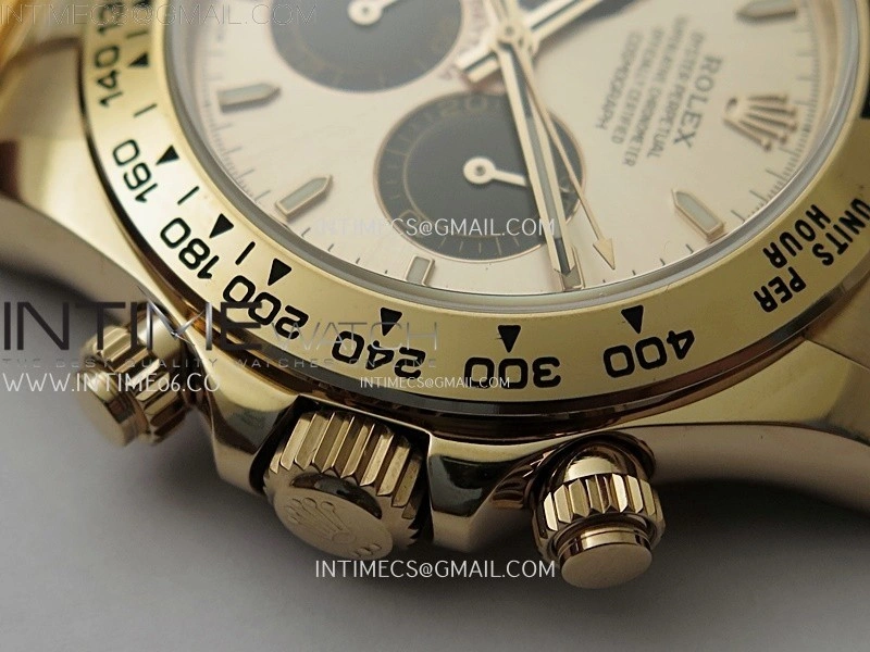 Daytona 126505 Gain Weight RG QF 1:1 Best Edition RG Dial Black Subdial on RG Bracelet SH4131 V6