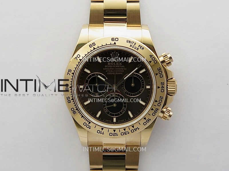 Daytona 126505 Gain Weight V6 QF 1:1 Best Edition Brown Dial Stick Markers On RG Bracelet SH4131