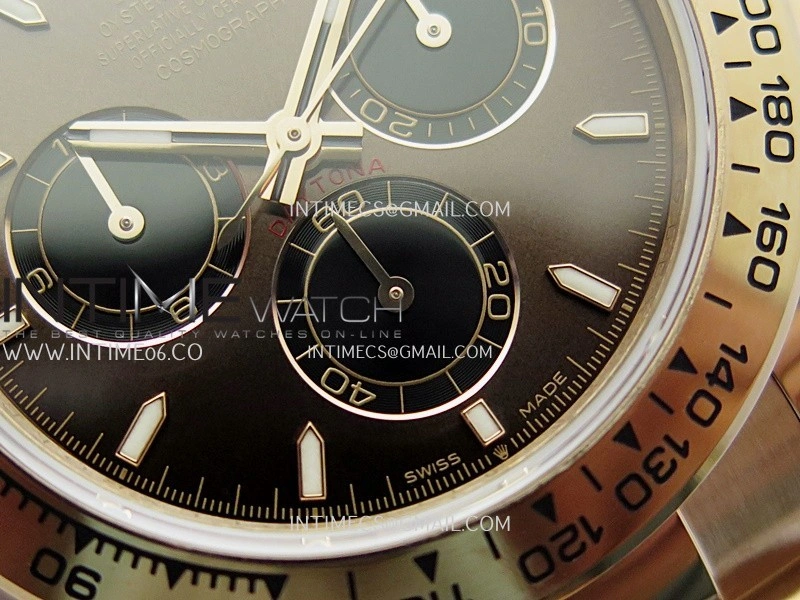 Daytona 126505 Gain Weight V6 QF 1:1 Best Edition Brown Dial Stick Markers On RG Bracelet SH4131