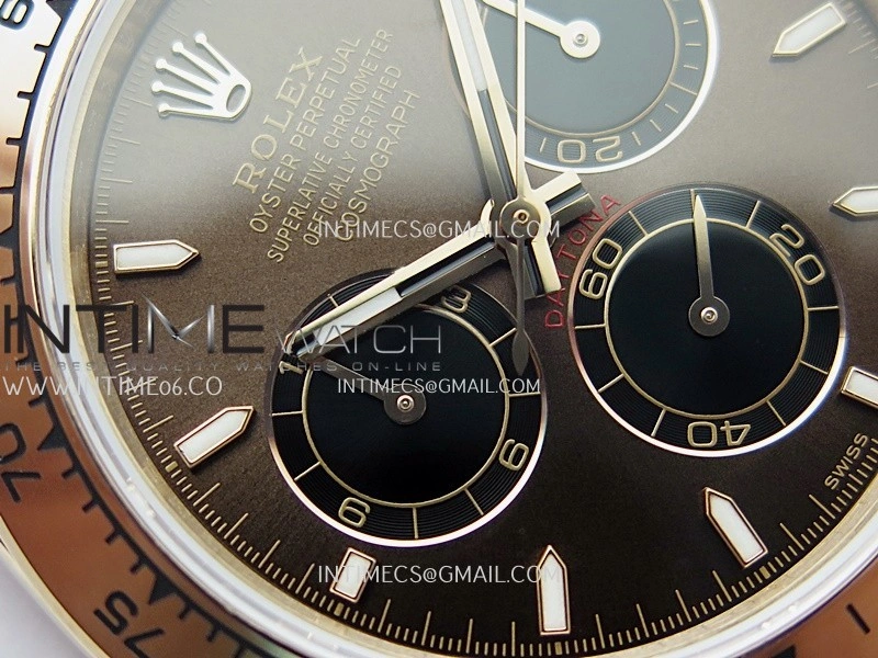 Daytona 126505 Gain Weight V6 QF 1:1 Best Edition Brown Dial Stick Markers On RG Bracelet SH4131