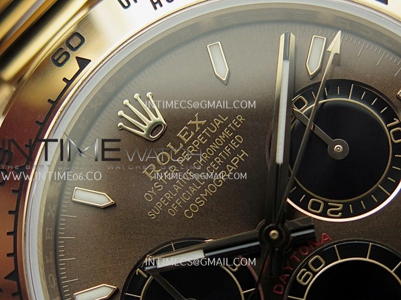 Daytona 126505 Gain Weight V6 QF 1:1 Best Edition Brown Dial Stick Markers On RG Bracelet SH4131