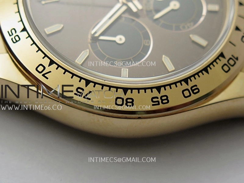 Daytona 126505 Gain Weight V6 QF 1:1 Best Edition Brown Dial Stick Markers On RG Bracelet SH4131