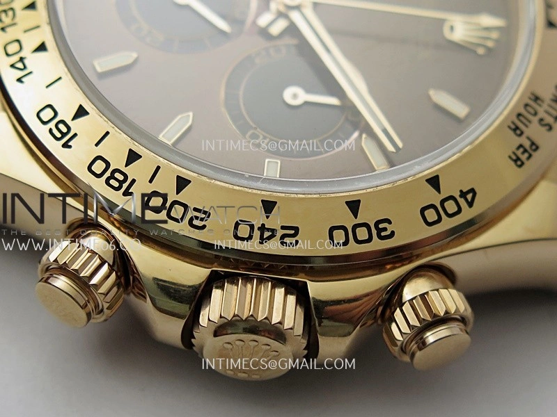 Daytona 126505 Gain Weight V6 QF 1:1 Best Edition Brown Dial Stick Markers On RG Bracelet SH4131