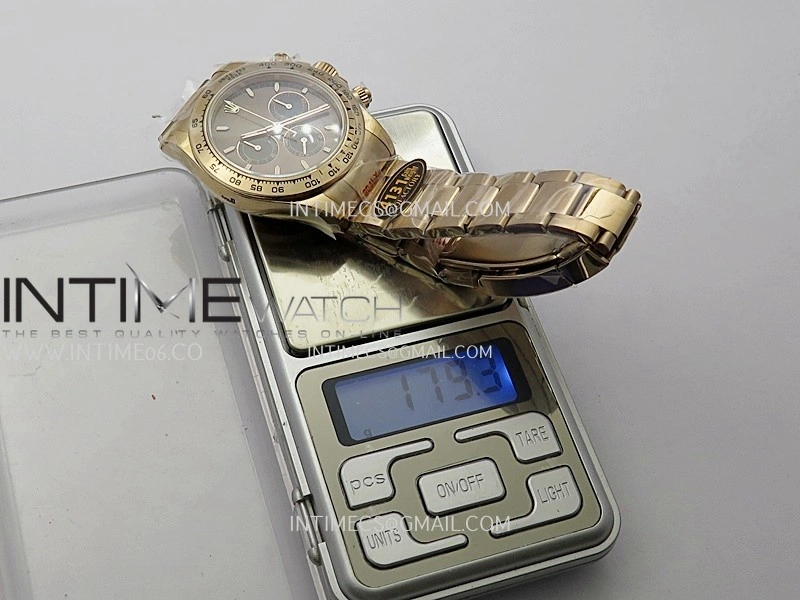 Daytona 126505 Gain Weight V6 QF 1:1 Best Edition Brown Dial Stick Markers On RG Bracelet SH4131