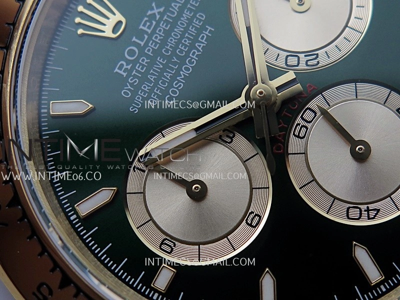 Daytona 126508 Gain Weight V6 QF 1:1 Best Edition Green Dial Stick Markers On YG Bracelet SH4131