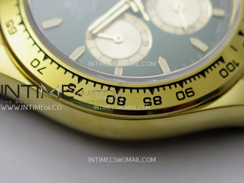 Daytona 126508 Gain Weight V6 QF 1:1 Best Edition Green Dial Stick Markers On YG Bracelet SH4131