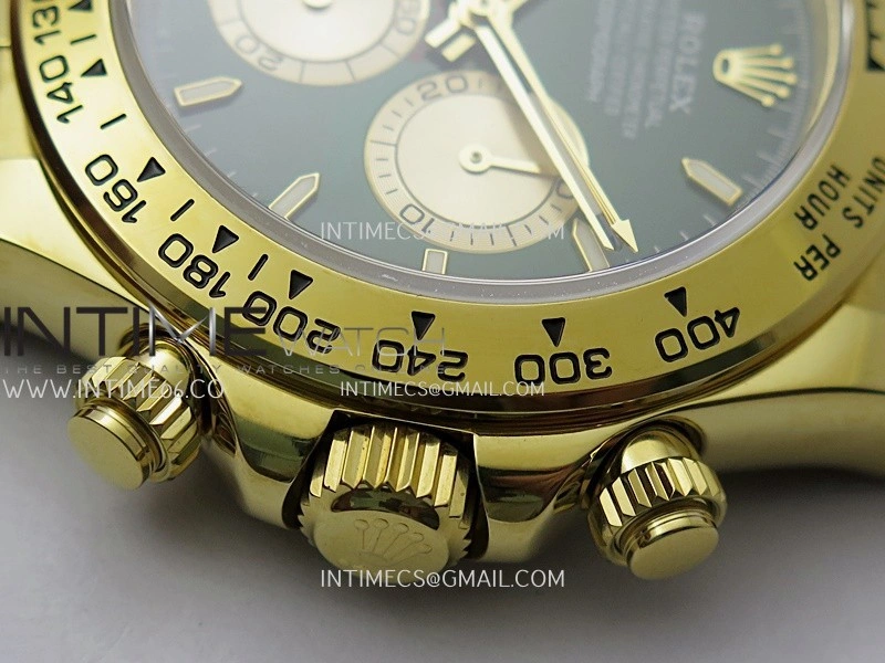 Daytona 126508 Gain Weight V6 QF 1:1 Best Edition Green Dial Stick Markers On YG Bracelet SH4131