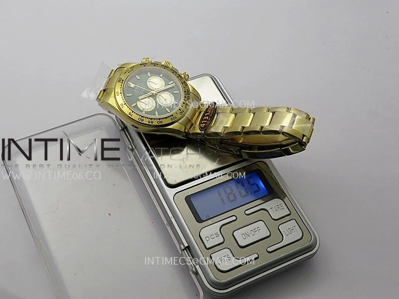 Daytona 126508 Gain Weight V6 QF 1:1 Best Edition Green Dial Stick Markers On YG Bracelet SH4131