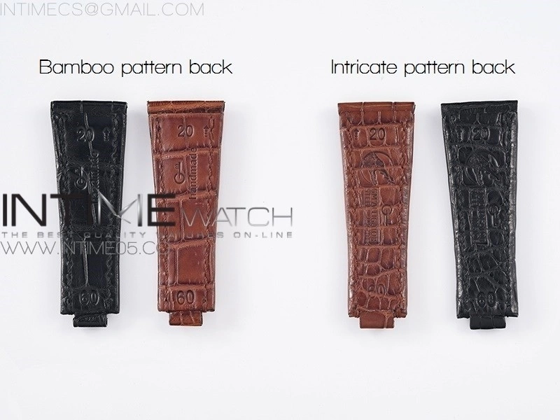 Genuine Alligator Leather Strap with Metal Insert for Rolex