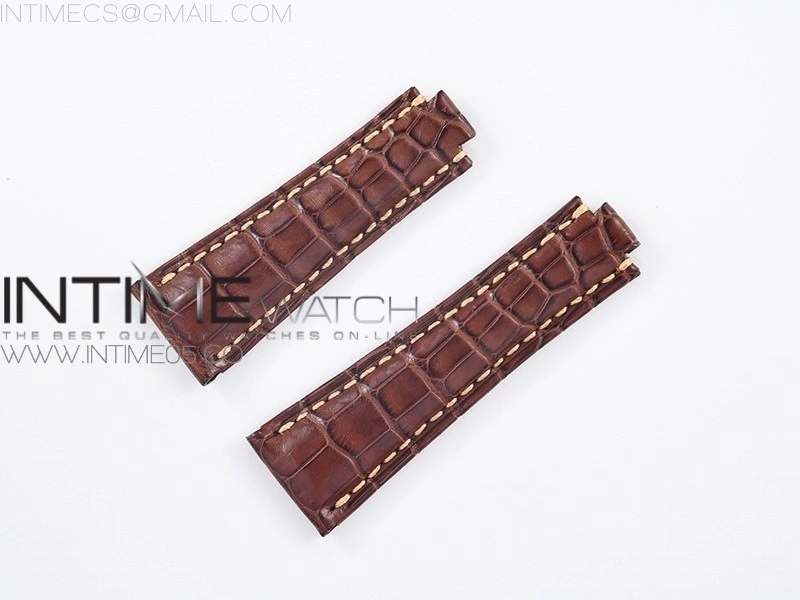 Genuine Alligator Leather Strap with Metal Insert for Rolex