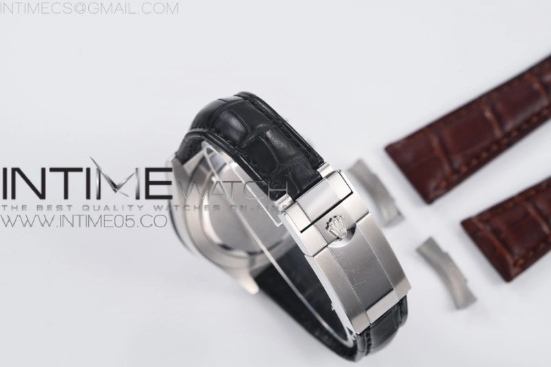 Genuine Alligator Leather Strap with Metal Insert for Rolex