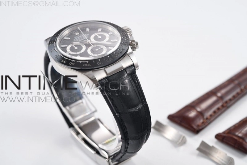 Genuine Alligator Leather Strap with Metal Insert for Rolex