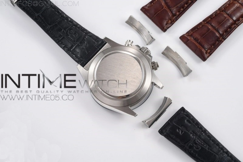 Genuine Alligator Leather Strap with Metal Insert for Rolex