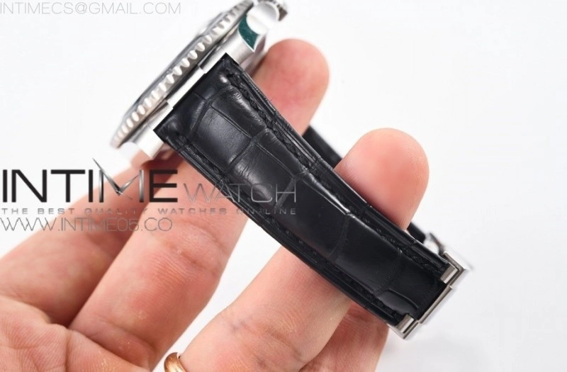 Genuine Alligator Leather Strap with Metal Insert for Rolex