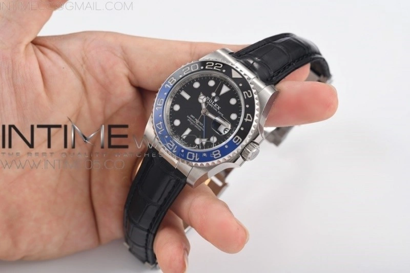 Genuine Alligator Leather Strap with Metal Insert for Rolex