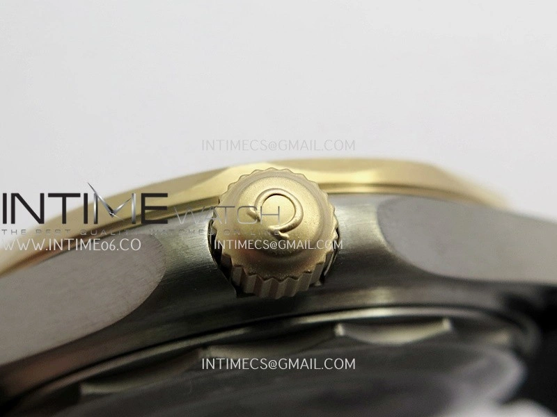 Seamaster 300M Diver Titanium Bronze Gold ORF 1:1 Best Edition Green Dial On Green Rubber Strap Asian Super Clone 8806
