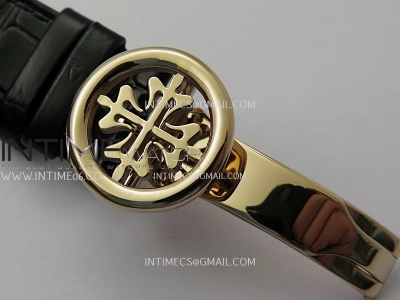 Grand Complications 6102G Moon RG YF Black Dial on Black Leather Strap A240