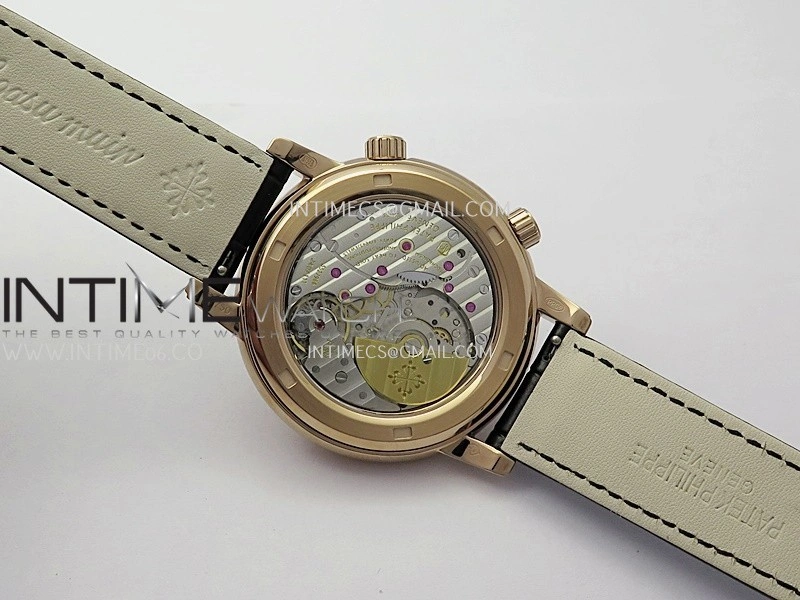 Grand Complications 6102G Moon RG YF Black Dial on Black Leather Strap A240