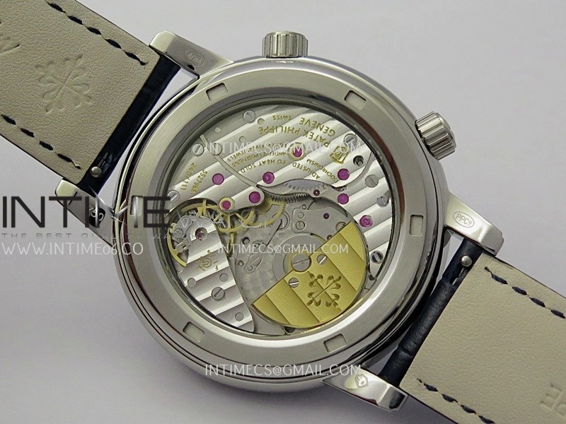 Grand Complications 6102G Moon SS YF Blue Dial on Blue Leather Strap A240