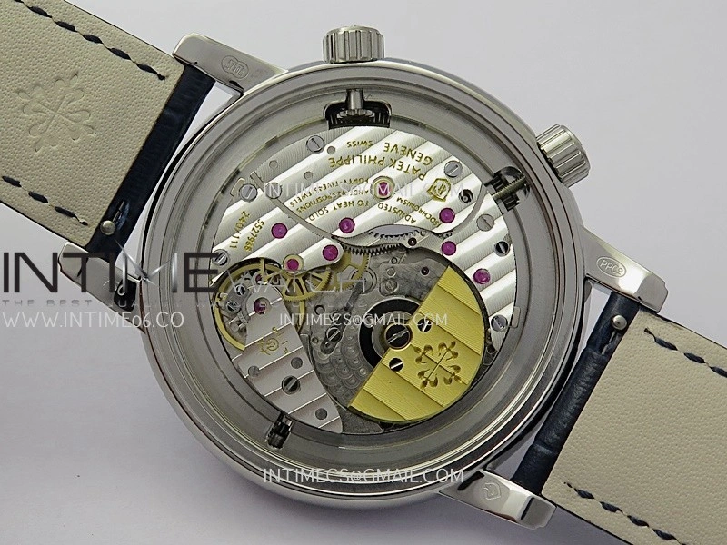 Grand Complications 6102G Moon SS YF Blue Dial on Blue Leather Strap A240