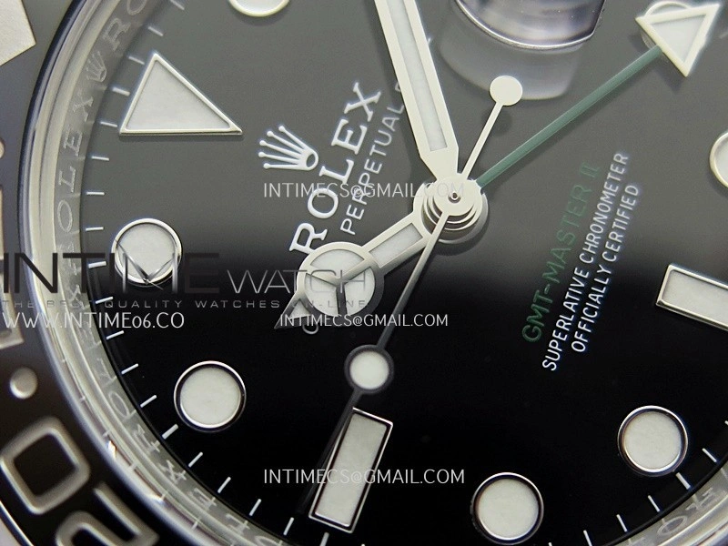 GMT-Master II 126710 GRNR Black Gray 904L SS Clean Plus 1:1 Best Edition Black Dial On Oyster Bracelet DD3285 CHS