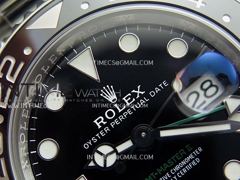 GMT-Master II 126710 GRNR Black Gray 904L SS Clean Plus 1:1 Best Edition Black Dial On Oyster Bracelet DD3285 CHS
