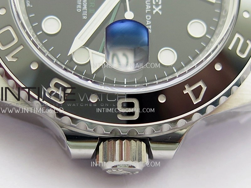GMT-Master II 126710 GRNR Black Gray 904L SS Clean Plus 1:1 Best Edition Black Dial On Oyster Bracelet DD3285 CHS