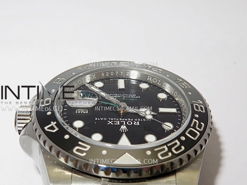 GMT-Master II 126710 GRNR Black Gray 904L SS Clean Plus 1:1 Best Edition Black Dial On Oyster Bracelet DD3285 CHS