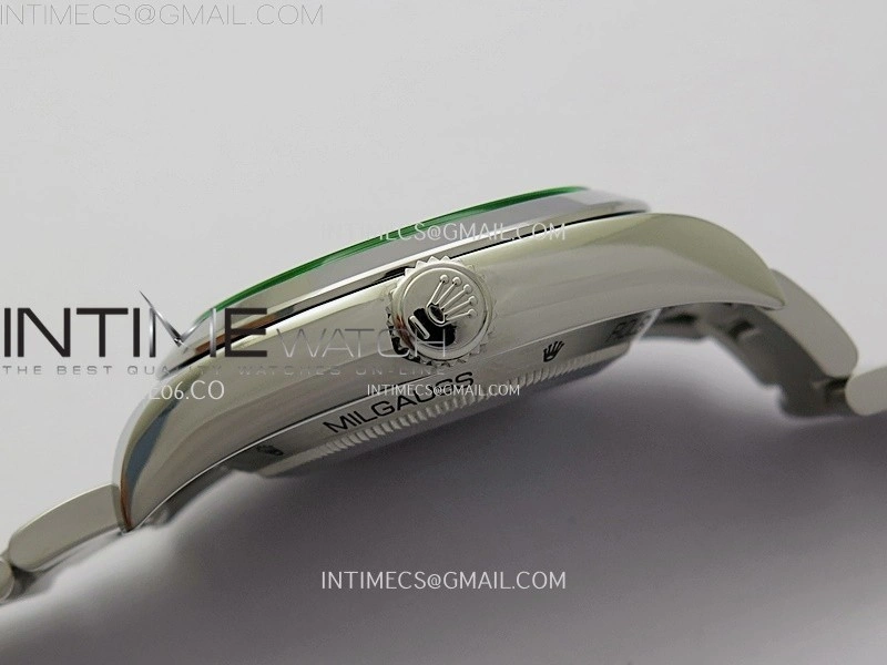 Milgauss 116400 GV Real Green Sapphire 904L SS VSF 1:1 Best Edition Black Dial on 904L SS Bracelet SA3131
