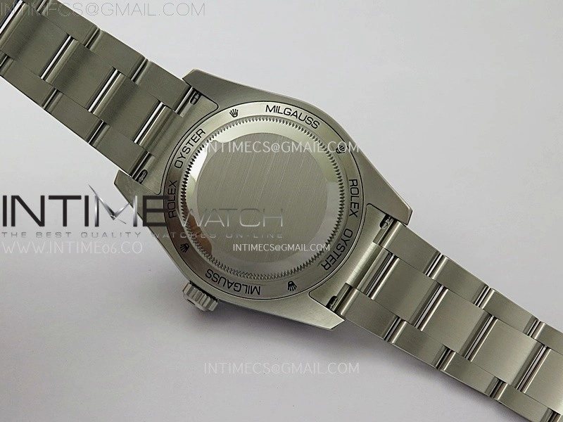 Milgauss 116400 GV Real Green Sapphire 904L SS VSF 1:1 Best Edition Black Dial on 904L SS Bracelet SA3131