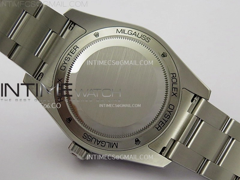 Milgauss 116400 GV Real Green Sapphire 904L SS VSF 1:1 Best Edition Black Dial on 904L SS Bracelet SA3131