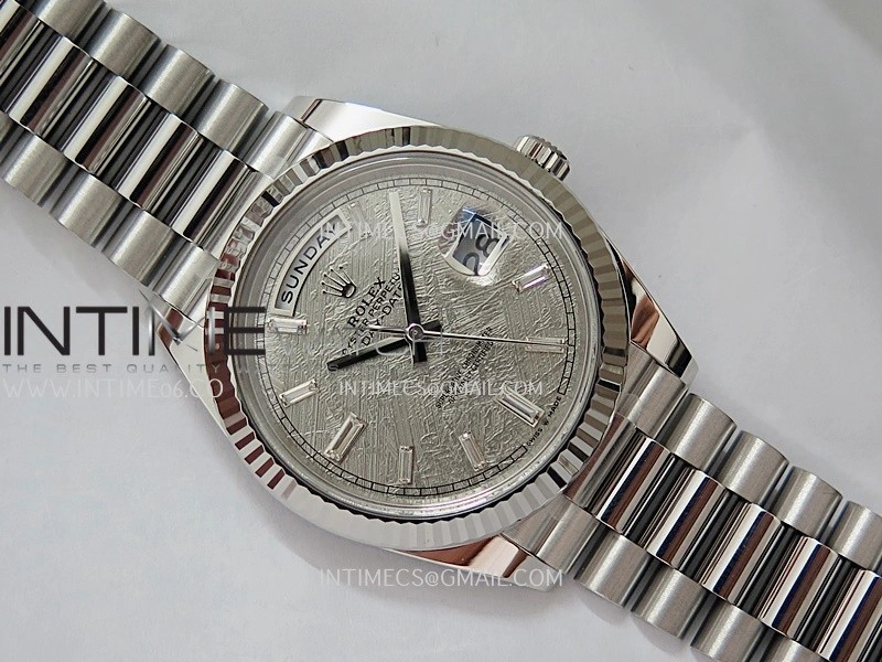 Day Date 228239 40mm Gain Weight V3 THBF 1:1 Best Edition Meteorite Dial T Diamond Marker On President Bracelet VR3255