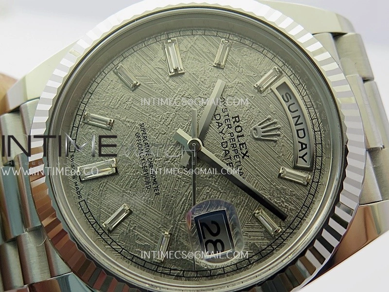 Day Date 228239 40mm Gain Weight V3 THBF 1:1 Best Edition Meteorite Dial T Diamond Marker On President Bracelet VR3255
