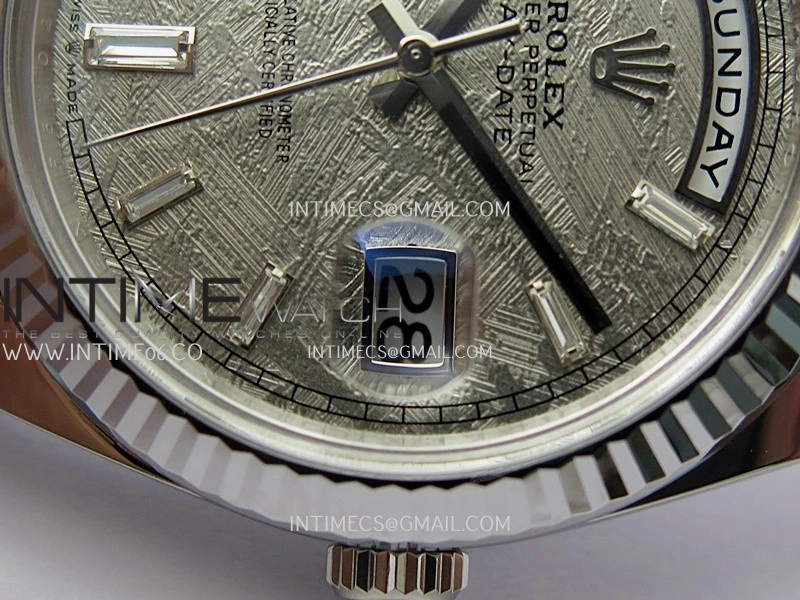 Day Date 228239 40mm Gain Weight V3 THBF 1:1 Best Edition Meteorite Dial T Diamond Marker On President Bracelet VR3255