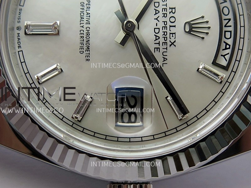 Day Date 228239 40mm Gain Weight V3 THBF 1:1 Best Edition White MOP Dial T Diamond Marker On President Bracelet VR3255