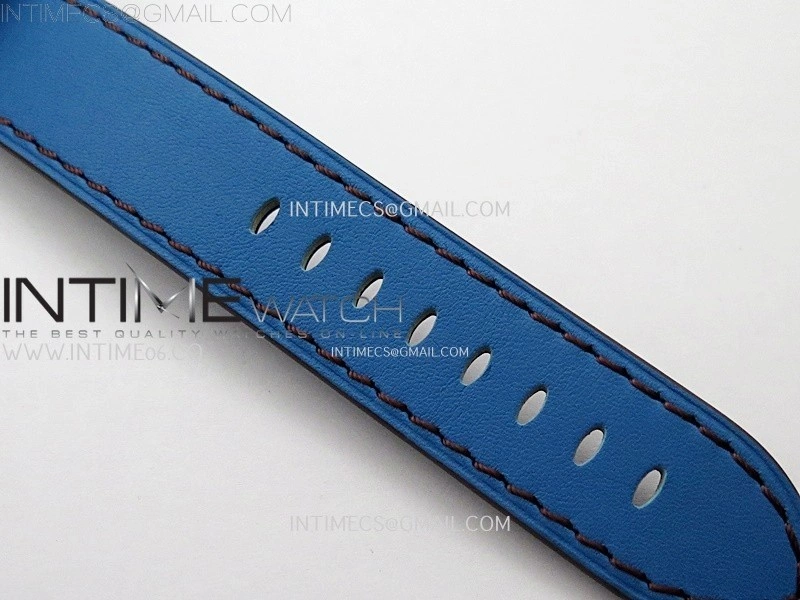 Hankham Indians PVD on Blue Leather Strap MIYOTA 8215