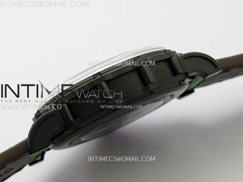 Hankham Indians PVD on Green Leather Strap MIYOTA 8215